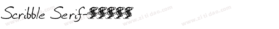 Scribble Serif字体转换